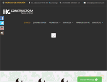 Tablet Screenshot of hgconstructora.com